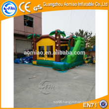Outdoor combo inflatable bouncers house with palm tree